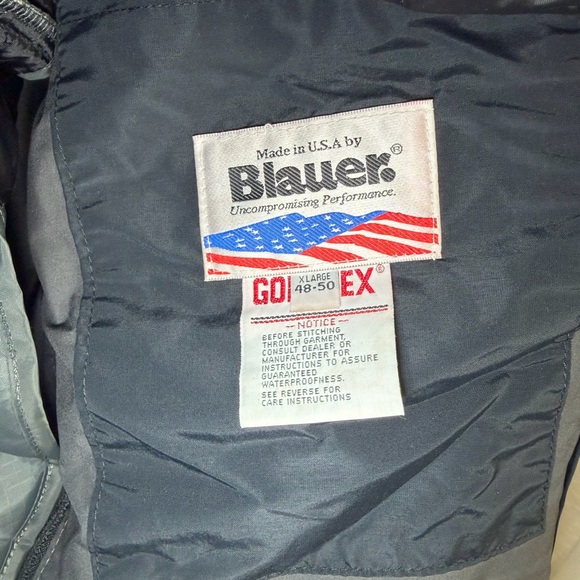 Vintage 70s 80s Blauer Gore-Tex Police Jacket XL Removable Liner & Hood USA Made - Picture 10 of 12
